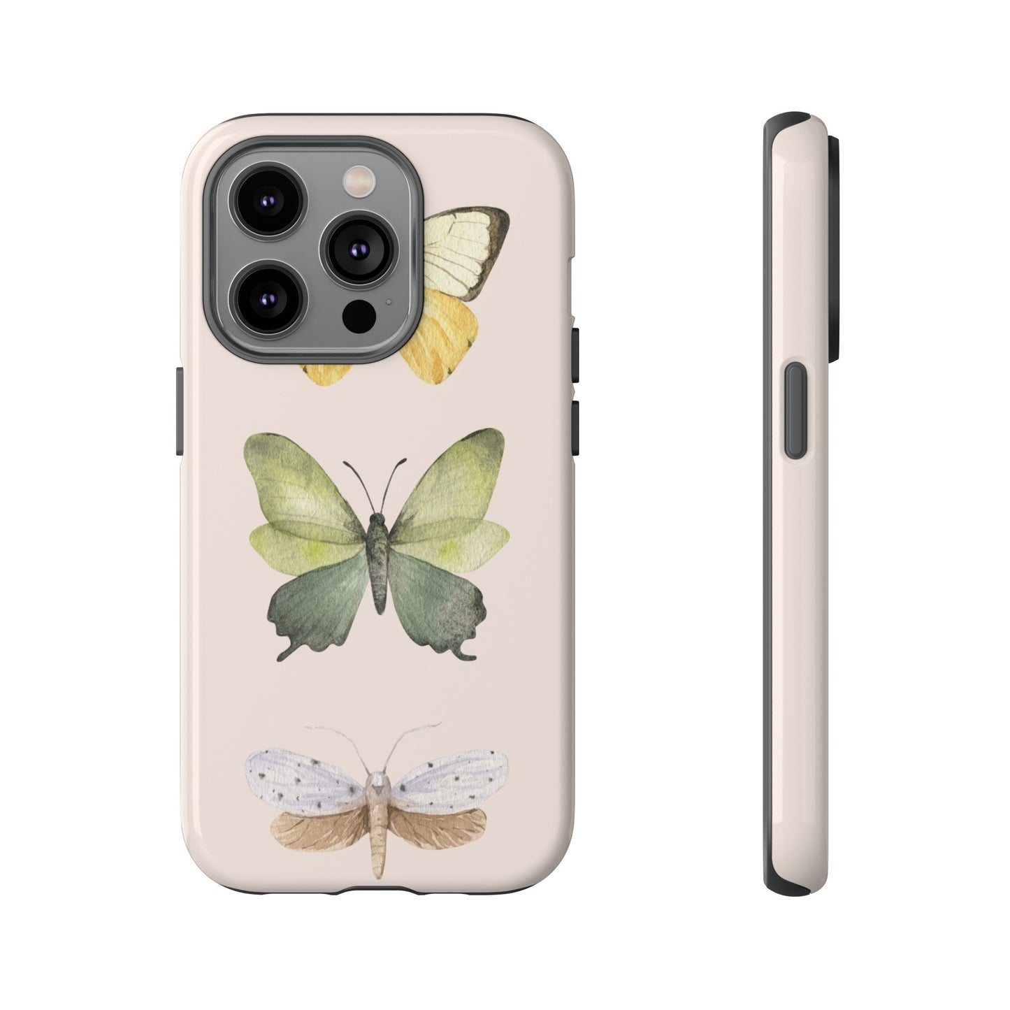 Three Butterflies Wallpaper Phone Case | iPhone 15 Plus/ Pro, 14, 13, 12| Google Pixel 7, Pro, 5| Samsung Galaxy S23 All Major Phone Models