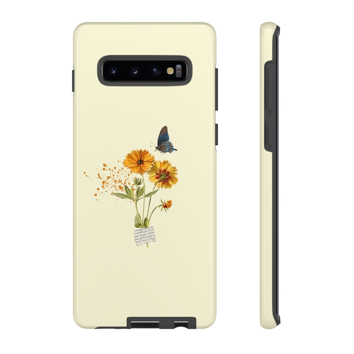 Butterfly Sunflowers Phone Case | iPhone 15 Plus/ Pro, 14, 13, 12| Google Pixel 7, Pro, 5| Samsung Galaxy S23 All Major Phone Models