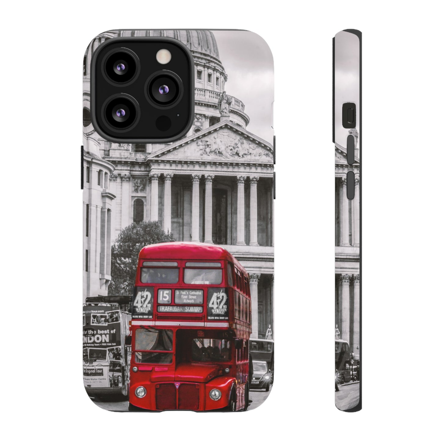 London Bus Wallpaper Phone Case | iPhone 15 Plus/ Pro, 14, 13, 12| Google Pixel 7, Pro, 5| Samsung Galaxy S23 All Major Phone Models