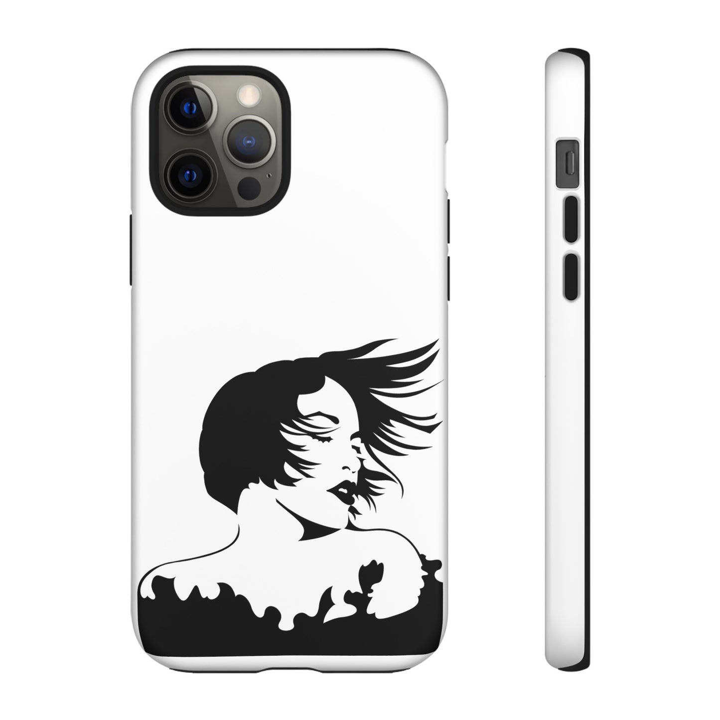 Woman In The Wind Phone Case | iPhone 15 Plus/ Pro, 14, 13, 12| Google Pixel 7, Pro, 5| Samsung Galaxy S23 All Major Phone Models