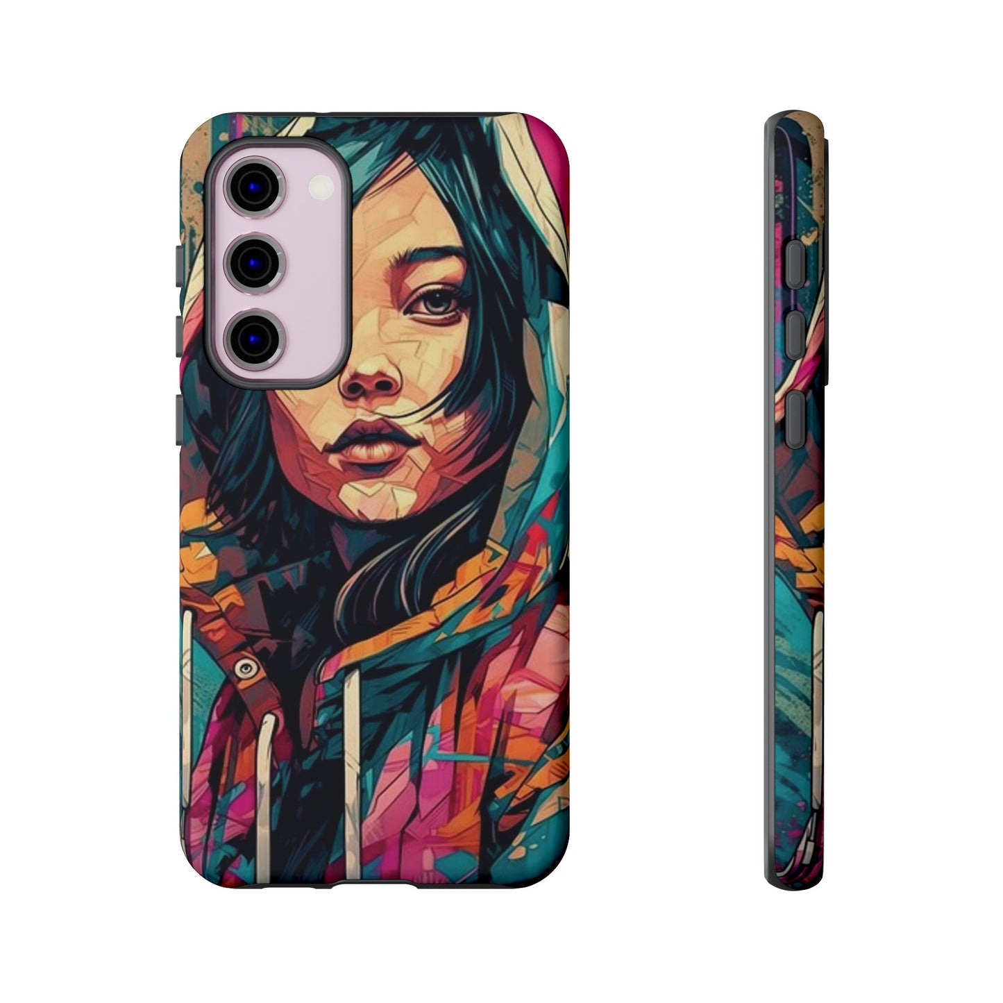 Girl Painting Wallpaper Phone Case | iPhone 15 Plus/ Pro, 14, 13, 12| Google Pixel 7, Pro, 5| Samsung Galaxy S23 All Major Phone Models