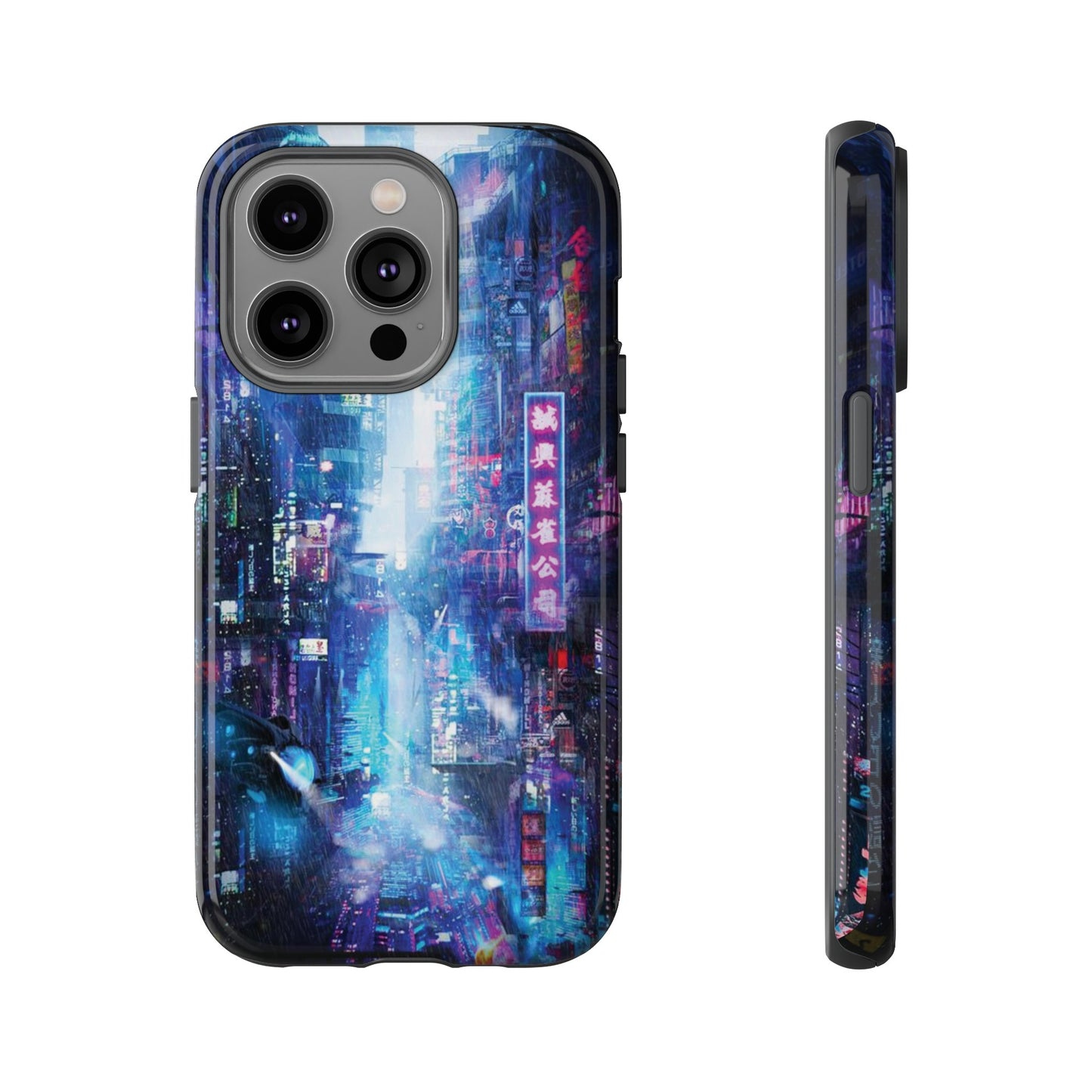 Night Life Futuristic City Wallpaper Phone Case | iPhone 15 Plus/ Pro, 14, 13, 12| Google Pixel 7, Pro, 5| Samsung Galaxy S23 All Major Phone Models