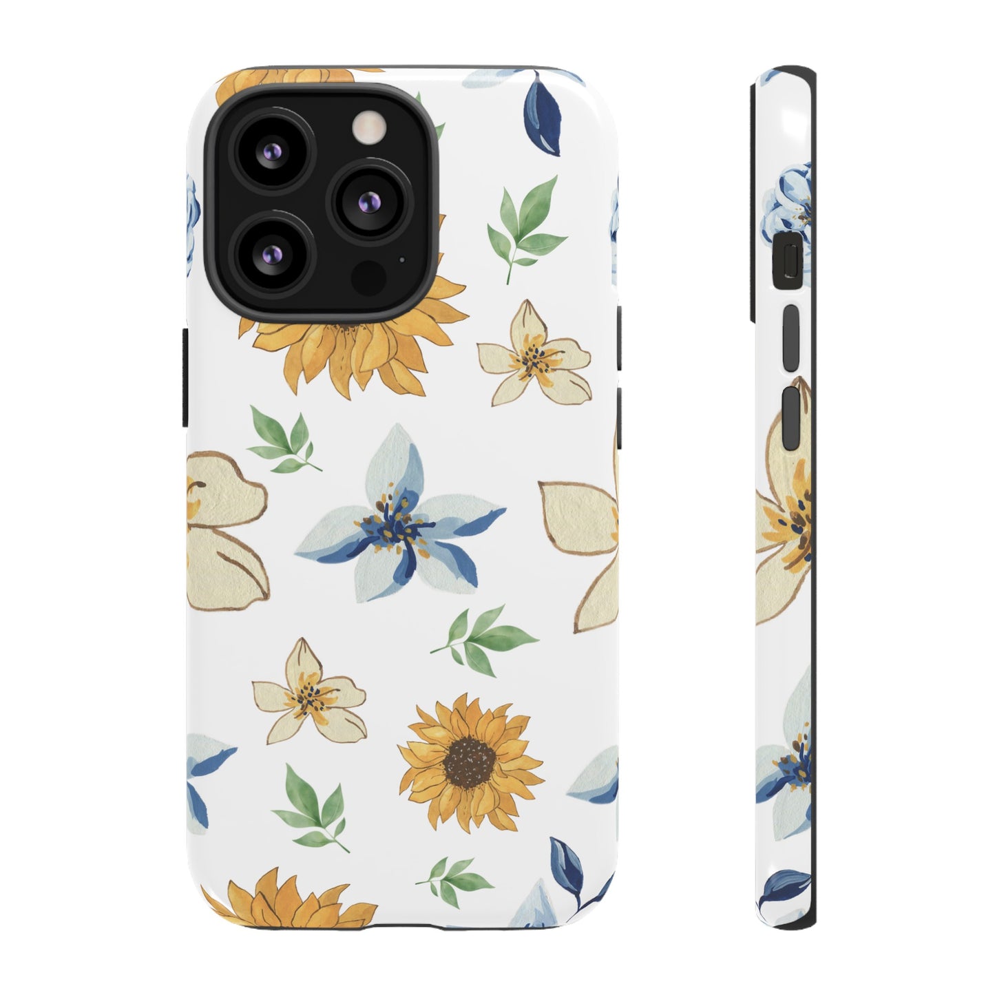 Beautiful Watercolour Flower Wallpaper Phone Case | iPhone 15 Plus/ Pro, 14, 13, 12| Google Pixel 7, Pro, 5| Samsung Galaxy S23 All Major Phone Models