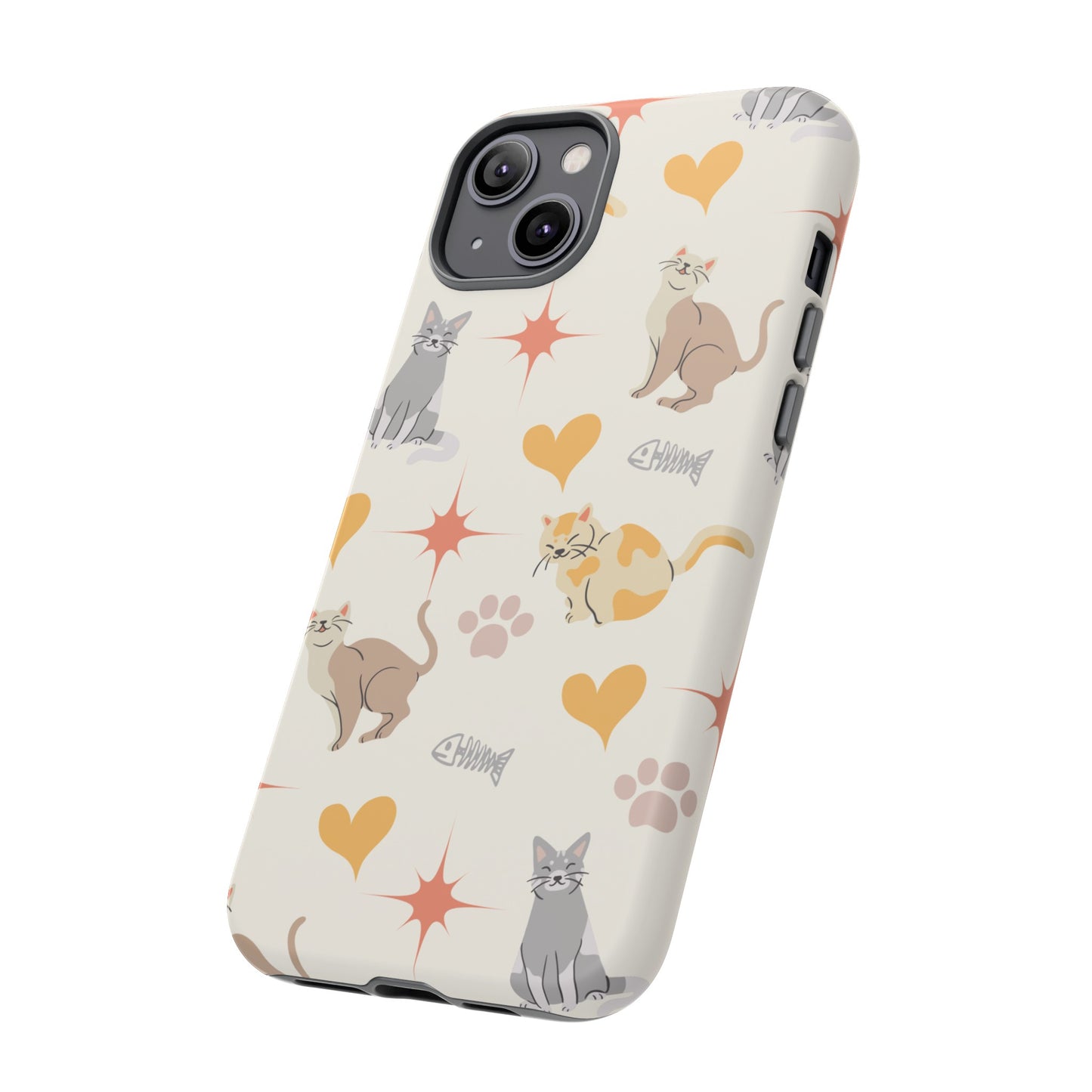 Cute Cat Wallpaper Phone Case | iPhone 15 Plus/ Pro, 14, 13, 12| Google Pixel 7, Pro, 5| Samsung Galaxy S23 All Major Phone Models