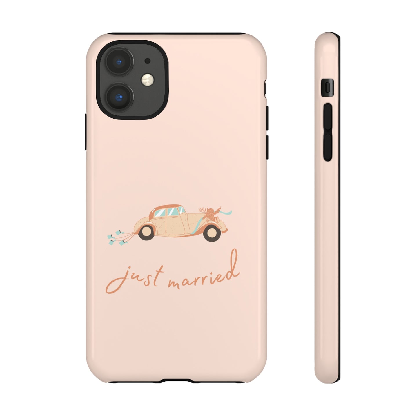 Just Married Phone Case | iPhone 15 Plus/ Pro, 14, 13, 12| Google Pixel 7, Pro, 5| Samsung Galaxy S23 All Major Phone Models