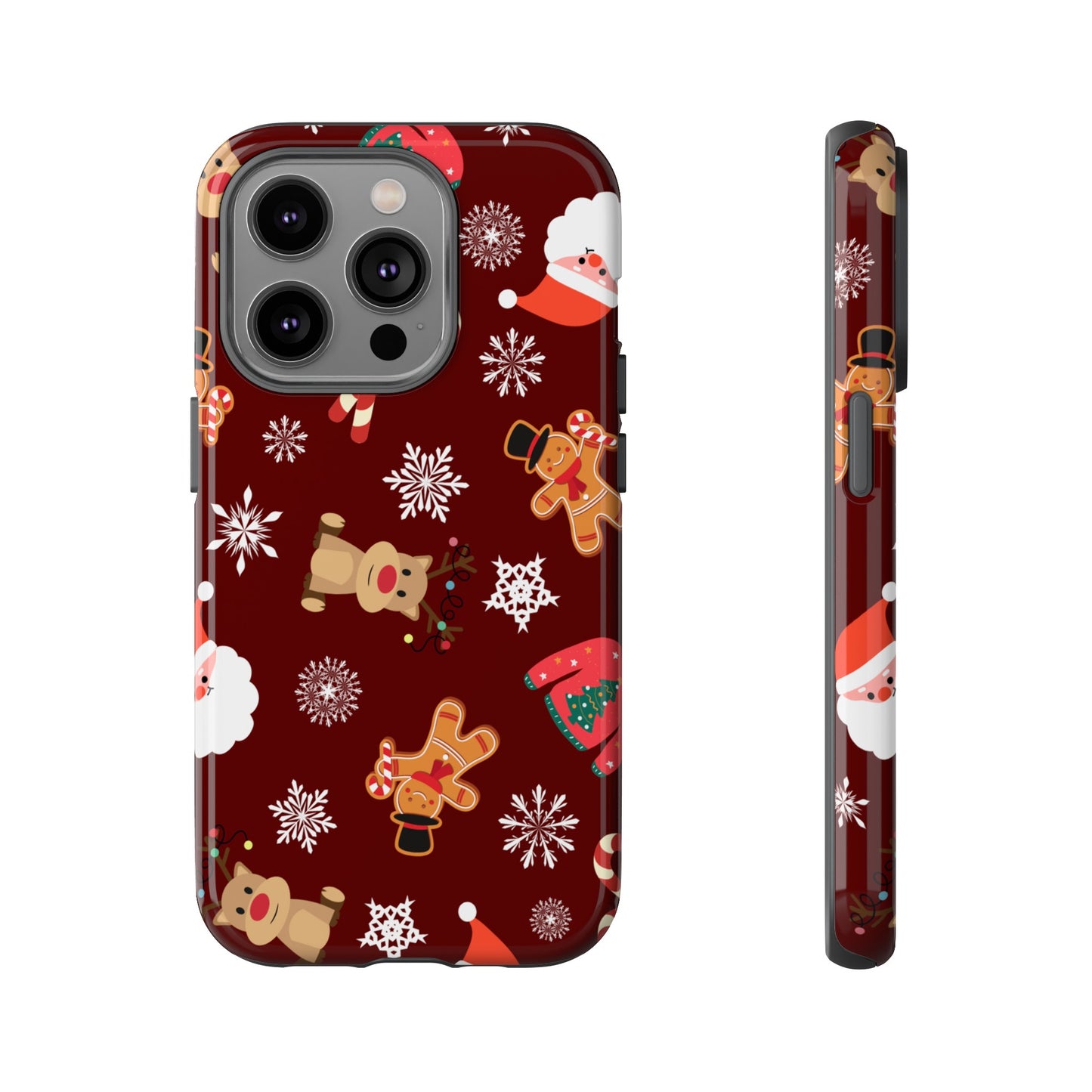 Festive Christmas Wallpaper Phone Case | iPhone 15 Plus/ Pro, 14, 13, 12| Google Pixel 7, Pro, 5| Samsung Galaxy S23 All Major Phone Models