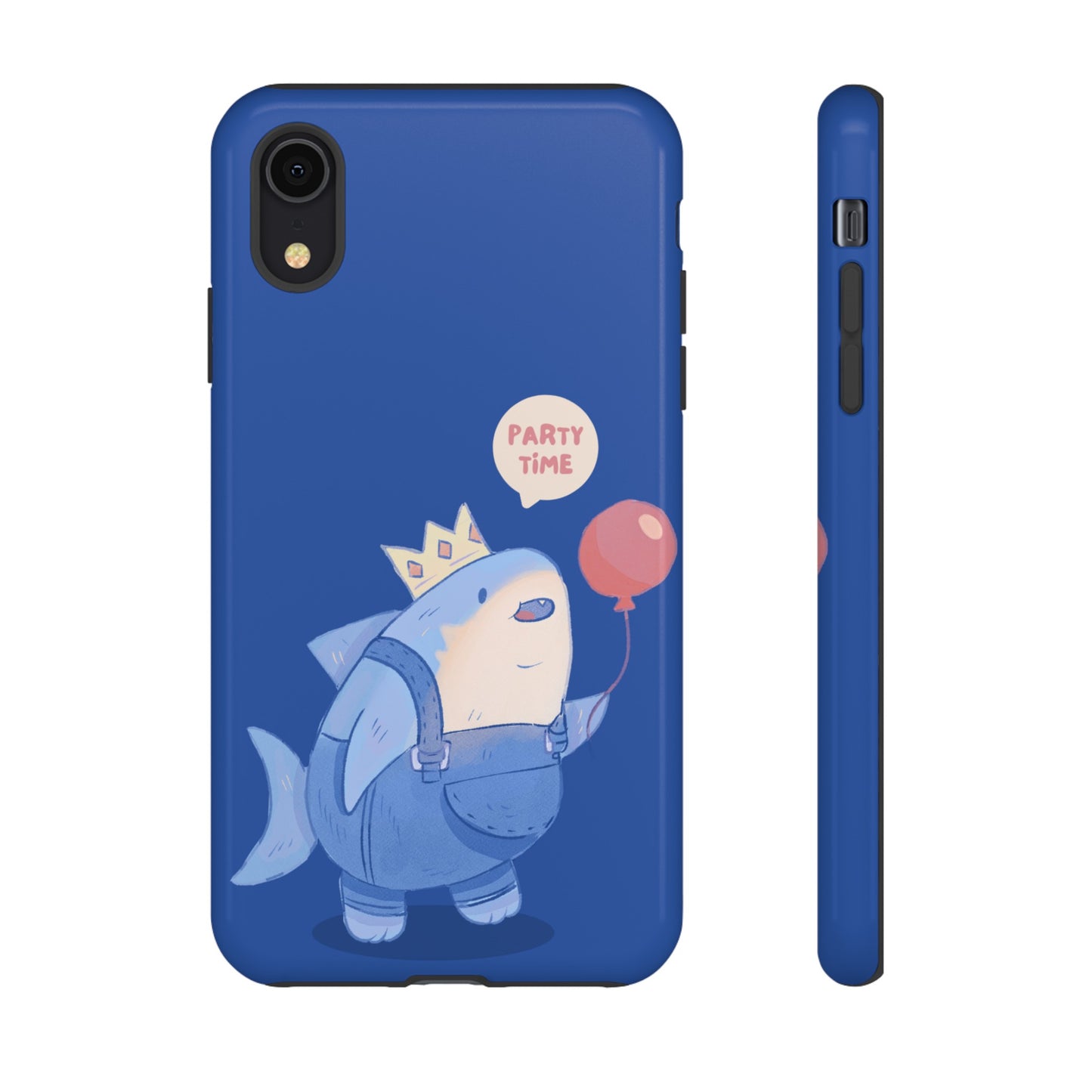 Shark Party Time Phone Case | iPhone 15 Plus/ Pro, 14, 13, 12| Google Pixel 7, Pro, 5| Samsung Galaxy S23 All Major Phone Models