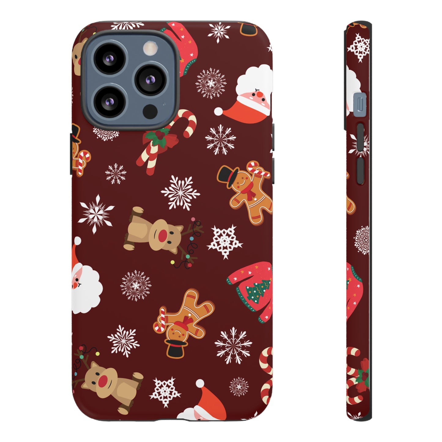 Festive Christmas Wallpaper Phone Case | iPhone 15 Plus/ Pro, 14, 13, 12| Google Pixel 7, Pro, 5| Samsung Galaxy S23 All Major Phone Models