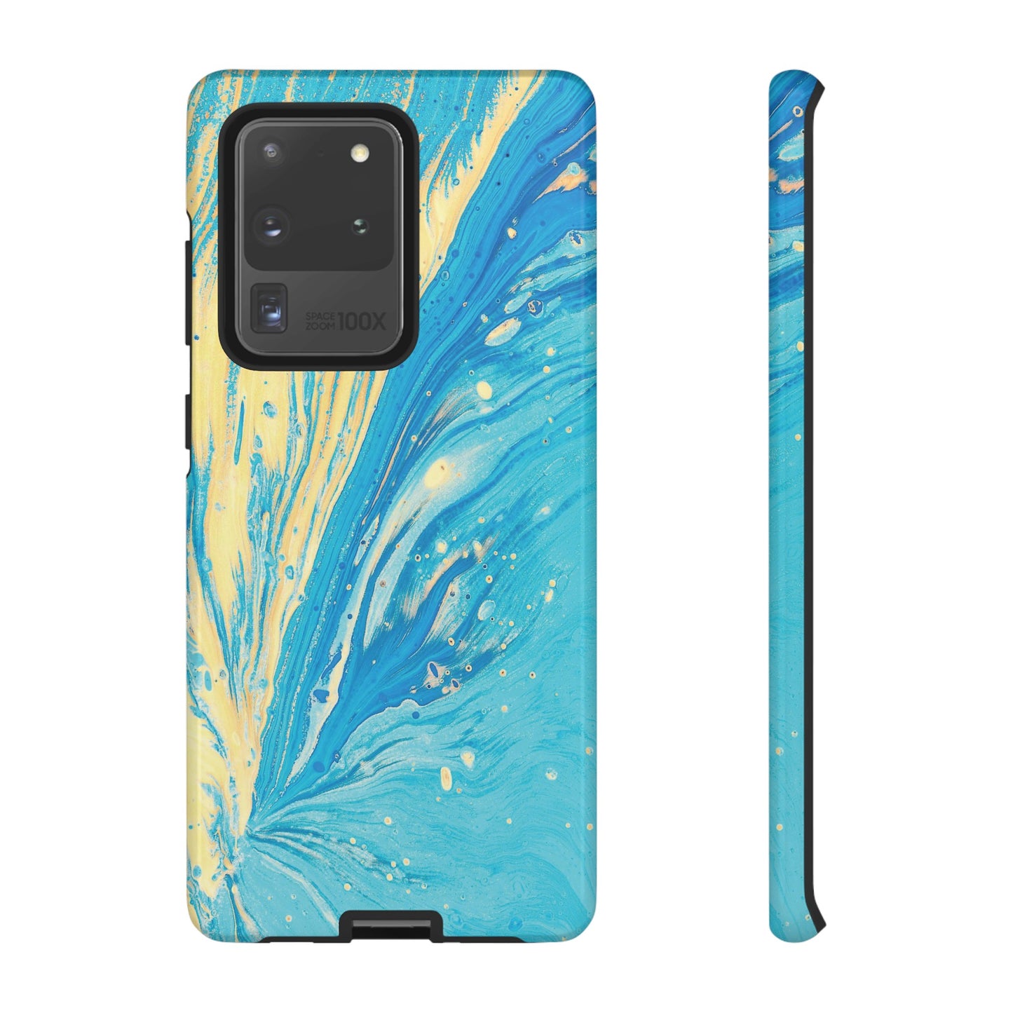 Fan of Yellow & Blue Paint Phone Case | iPhone 15 Plus/ Pro, 14, 13, 12| Google Pixel 7, Pro, 5| Samsung Galaxy S23 All Major Phone Models