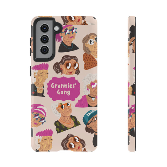 Grannies' Gang Wallpaper Phone Case | iPhone 15 Plus/ Pro, 14, 13, 12| Google Pixel 7, Pro, 5| Samsung Galaxy S23 All Major Phone Models