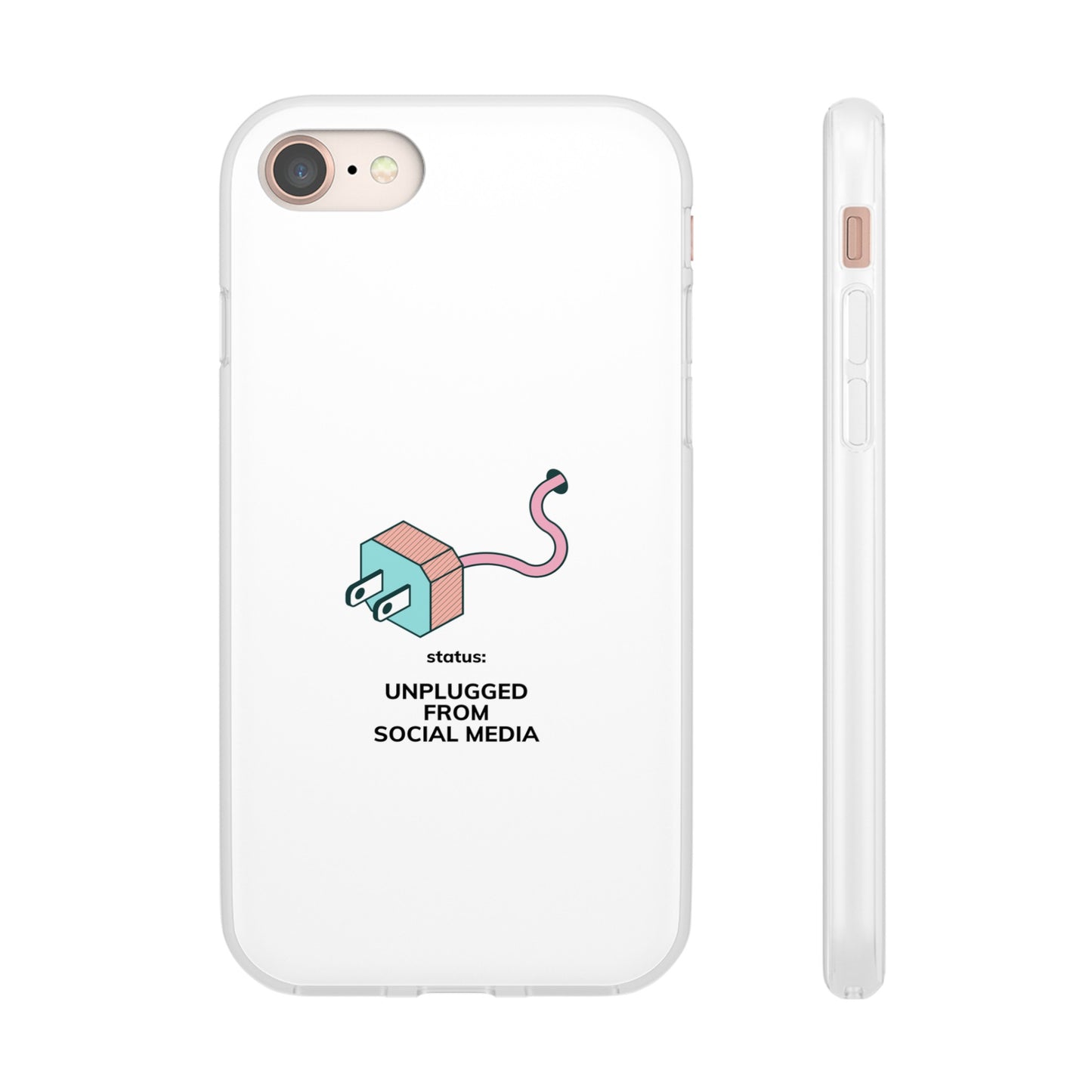 Unplugged From Social Media Phone Case | iPhone 15 Plus/ Pro, 14, 13, 12| Google Pixel 7, Pro, 5| Samsung Galaxy S23 All Major Phone Models