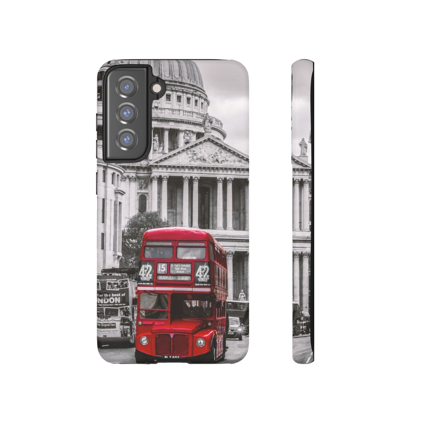 London Bus Wallpaper Phone Case | iPhone 15 Plus/ Pro, 14, 13, 12| Google Pixel 7, Pro, 5| Samsung Galaxy S23 All Major Phone Models