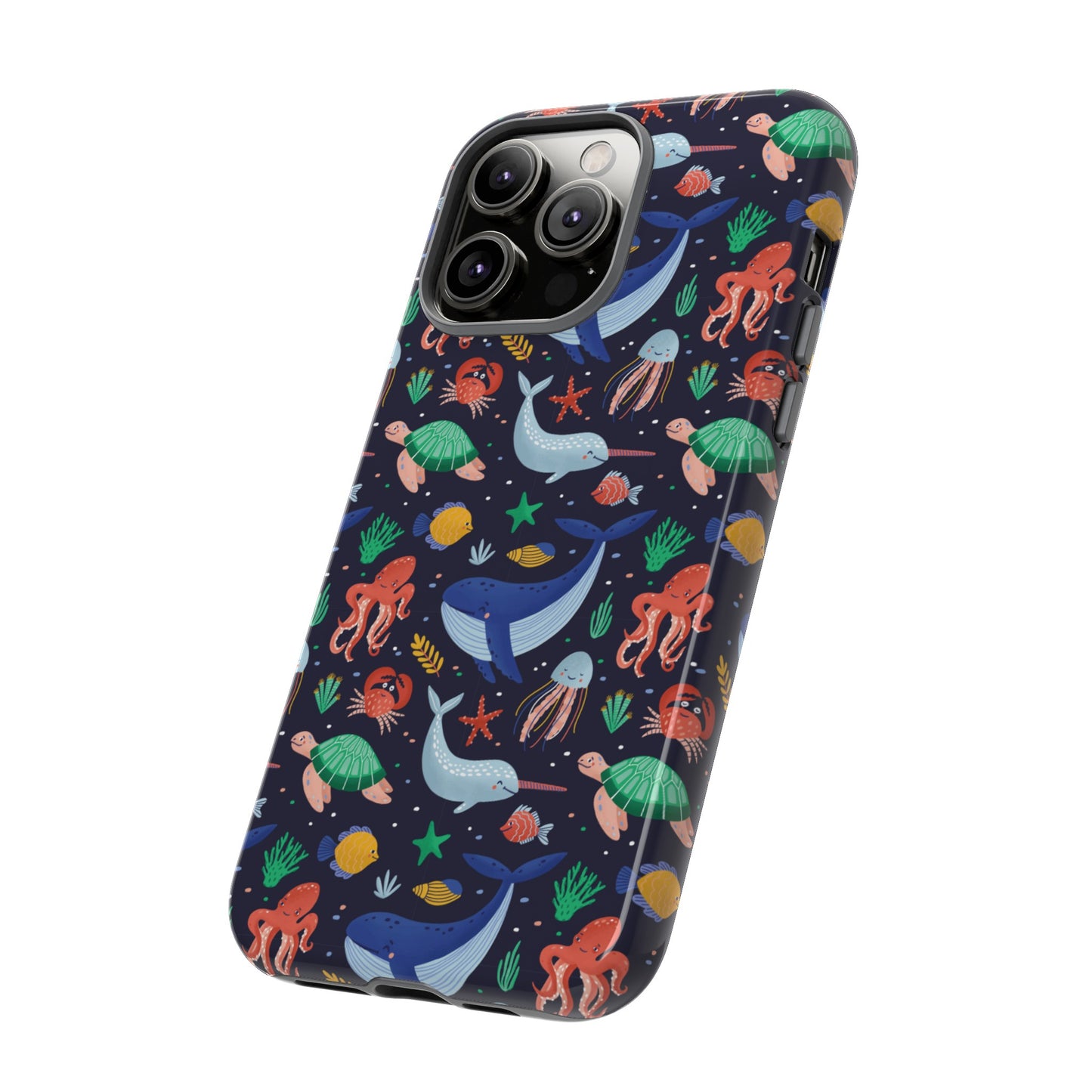 Sea Creatures Wallpaper Phone Case | iPhone 15 Plus/ Pro, 14, 13, 12| Google Pixel 7, Pro, 5| Samsung Galaxy S23 All Major Phone Models