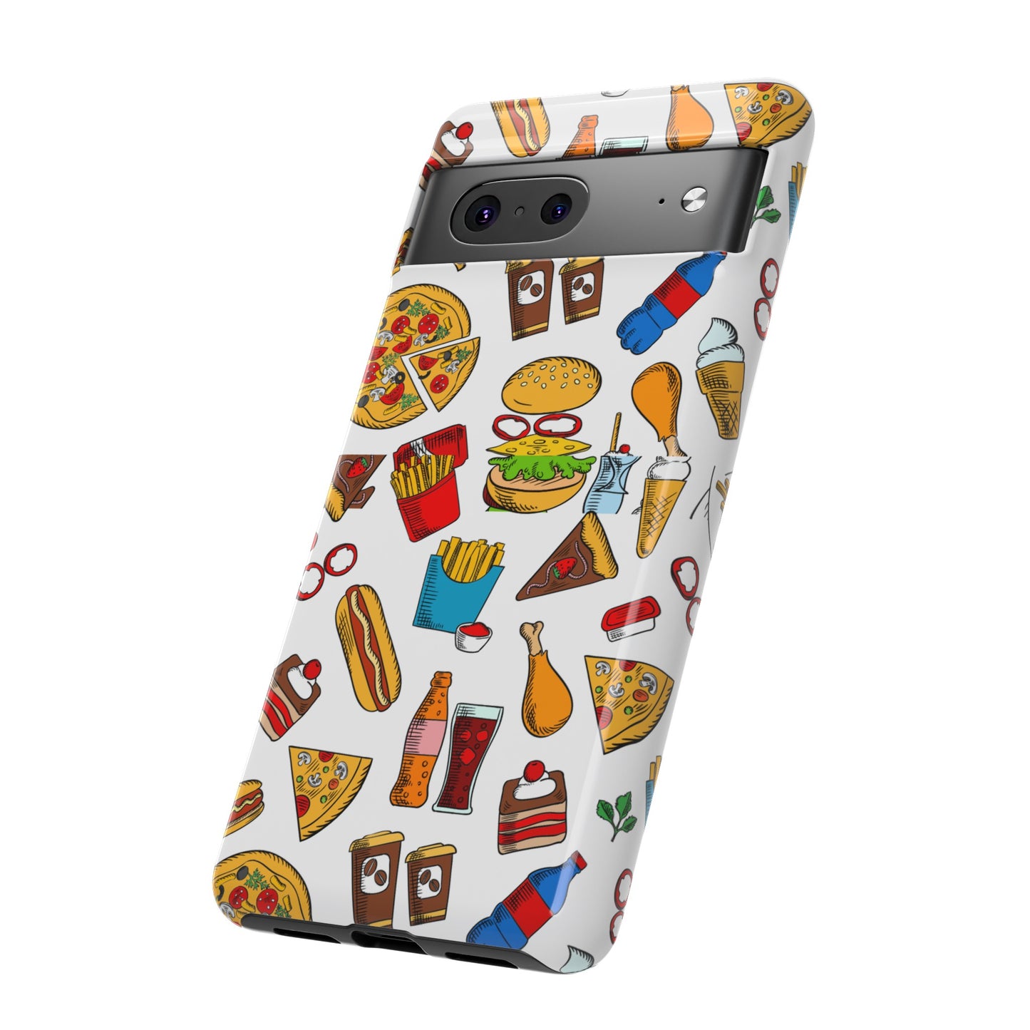 Fast Food Wallpaper Phone Case | iPhone 15 Plus/ Pro, 14, 13, 12| Google Pixel 7, Pro, 5| Samsung Galaxy S23 All Major Phone Models