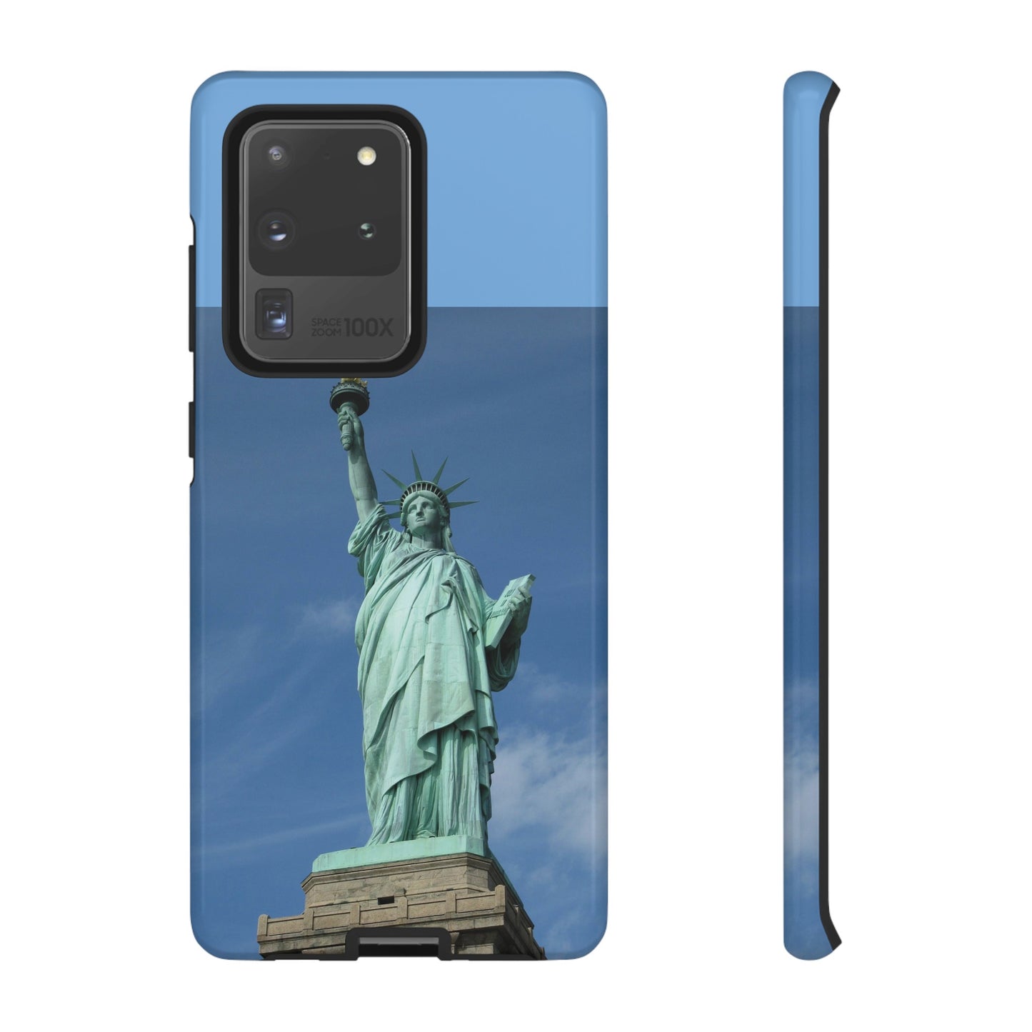 Statue Of Liberty Wallpaper Phone Case | iPhone 15 Plus/ Pro, 14, 13, 12| Google Pixel 7, Pro, 5| Samsung Galaxy S23 All Major Phone Models