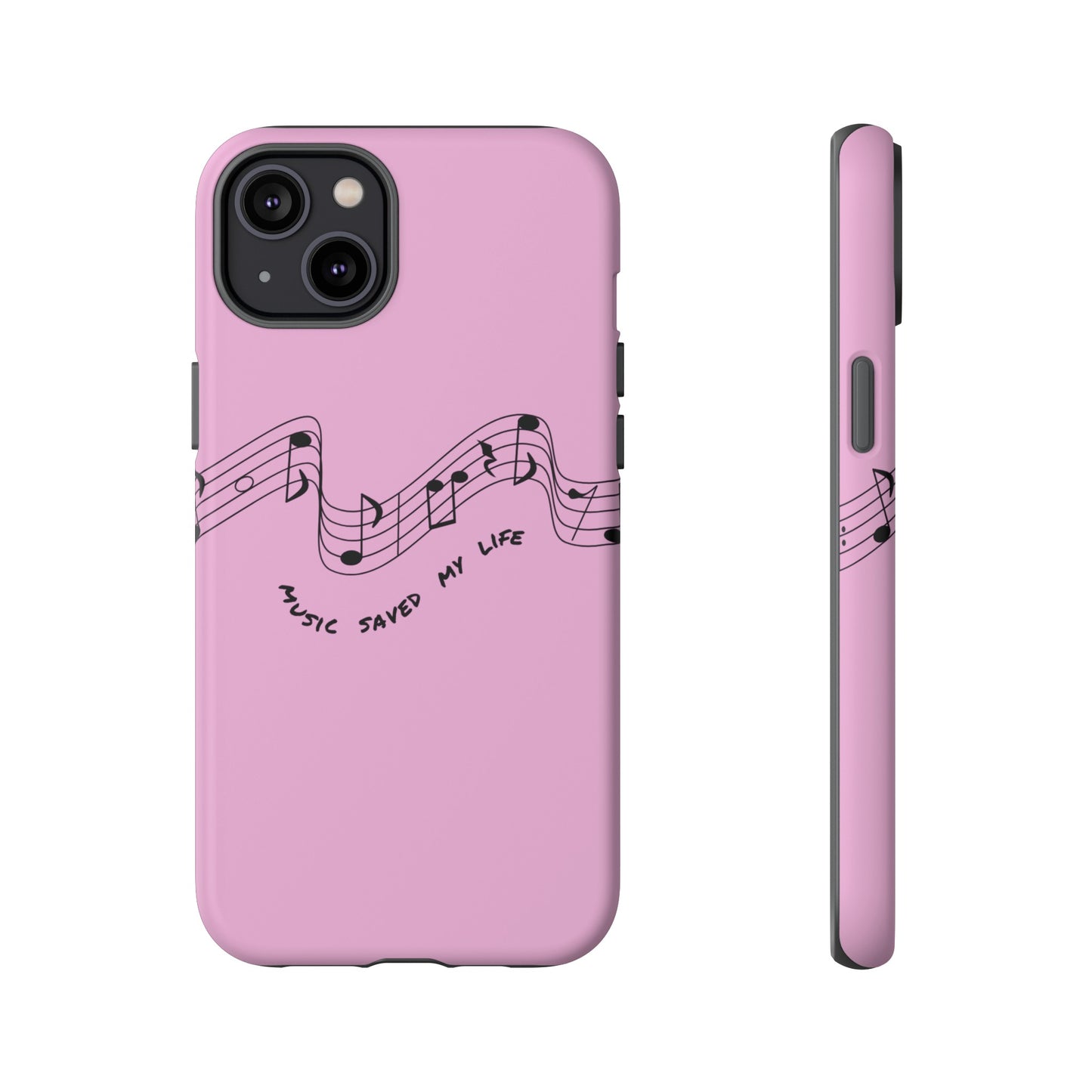 Music Saved My Life Wallpaper Phone Case | iPhone 15 Plus/ Pro, 14, 13, 12| Google Pixel 7, Pro, 5| Samsung Galaxy S23 All Major Phone Models